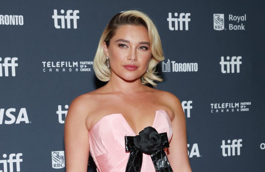 Florence Pugh at We Live In Time premiere at Toronto International Film Festival - Getty - Sept 2024 BangShowbiz