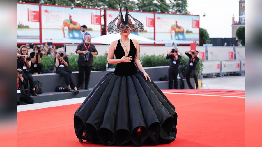 Lady Gaga bei der Premiere von "Joker: Folie à Deux" in Venedig. (mia/spot)