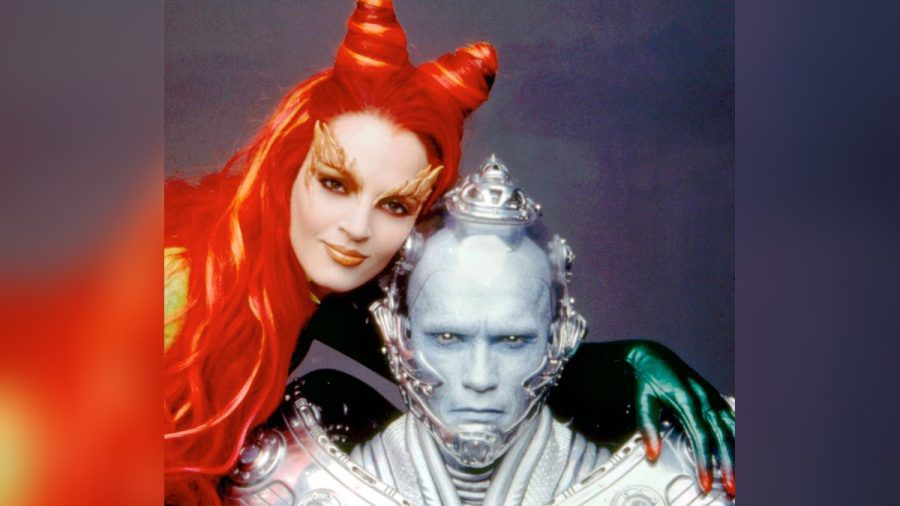 Arnold Schwarzenegger als Mr. Freeze und Uma Thurman als Poison Ivy in "Batman & Robin". (hub/spot)