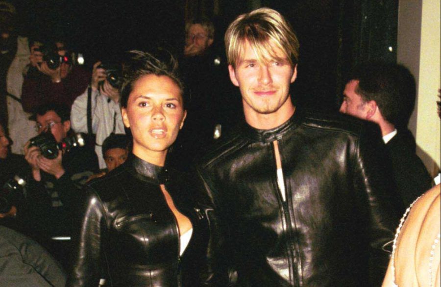 David and Victoria Beckham - JAN 2000 - AVALON Versace Jeans Couture - The Versace Club BangShowbiz