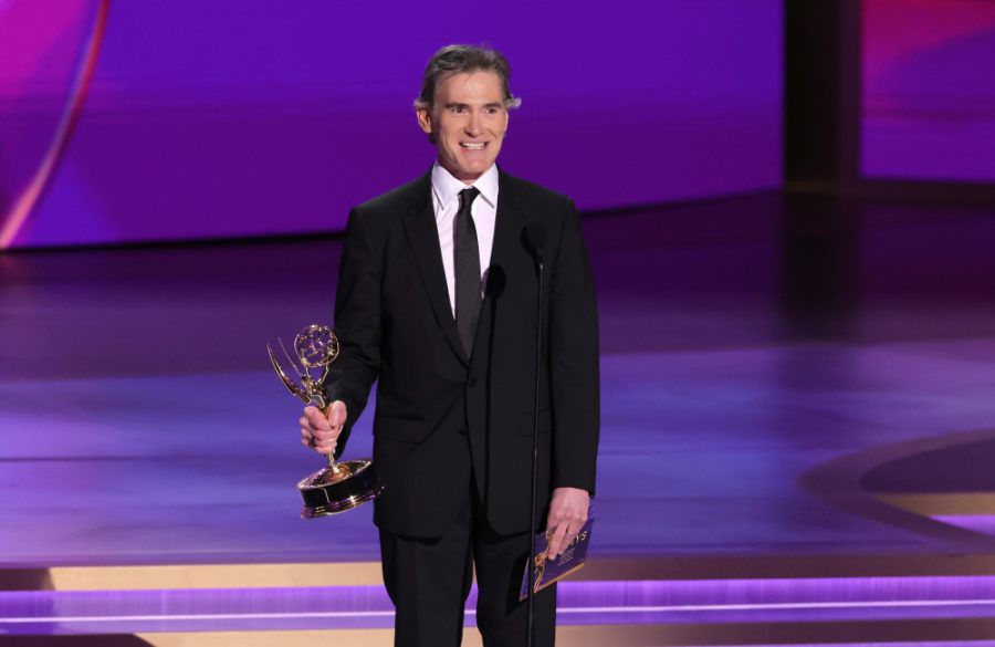 Billy Crudup accepts the Outstanding Supporting Actor Award Emmy LA Sept 2024 - Getty BangShowbiz