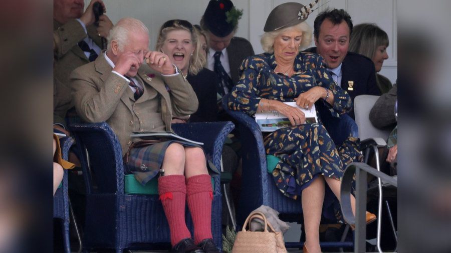 König Charles III. schien bei den Highland Games im schottischen Braemer sichtlich Spaß zu haben. (eyn/spot)