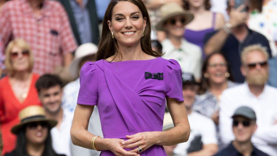 Prinzessin Kate, hier bei ihrem Auftritt in Wimbledon, erschien am Sonntag in Schottland in der Öffentlichkeit. (lau/spot)