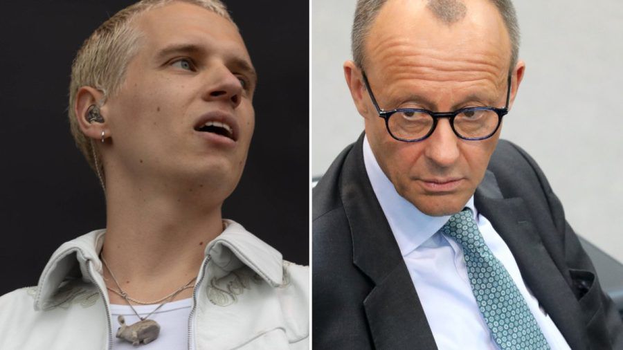 Der bekannte Musiker Soho Bani (l.) hat sich gegen die Verwendung seiner Musik bei einer Wahlkampfveranstaltung mit Friedrich Merz ausgesprochen. (lau/spot)