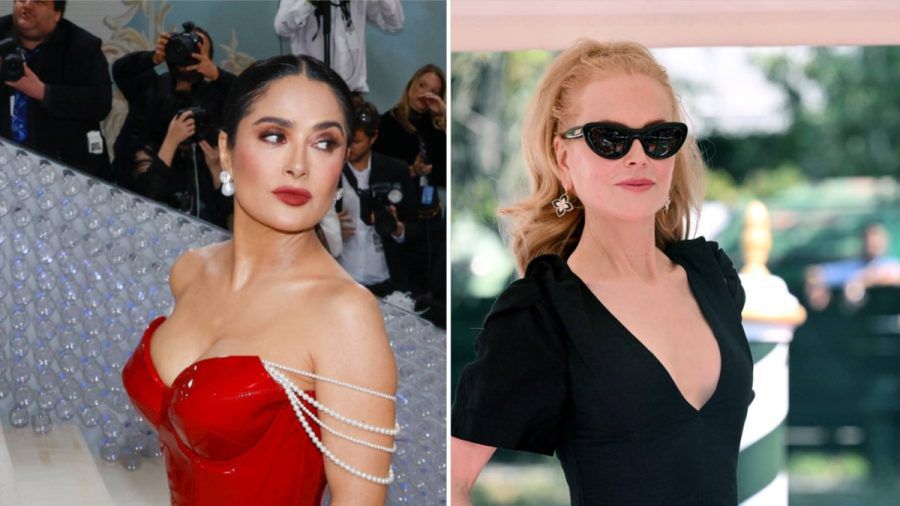 Salma Hayek (l.) bekam nur die kalte Schulter von Nicole Kidman. (stk/spot)