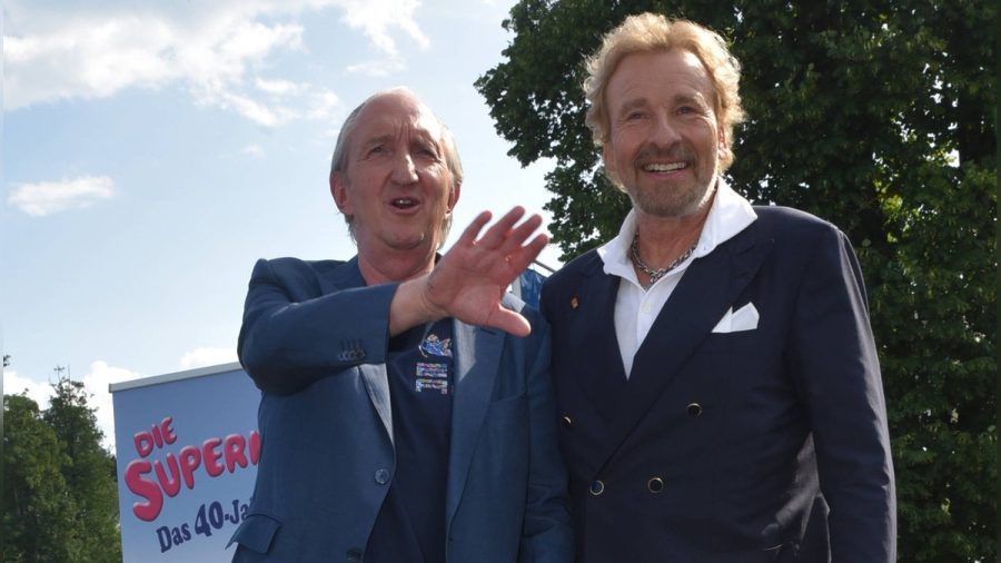 Mike Krüger (l.) und Thomas Gottschalk haben die Pläne für ihr "Supernasen"-Filmcomeback verworfen. (hub/spot)