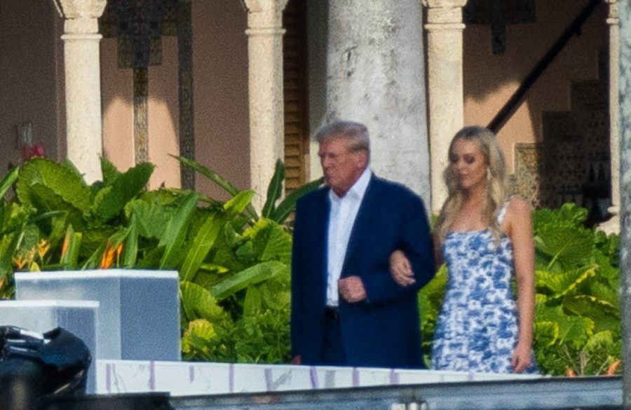 Donald Trump and daughter Tiffany - November 2022 - day before her wedding -  Florida - Getty Images BangShowbiz