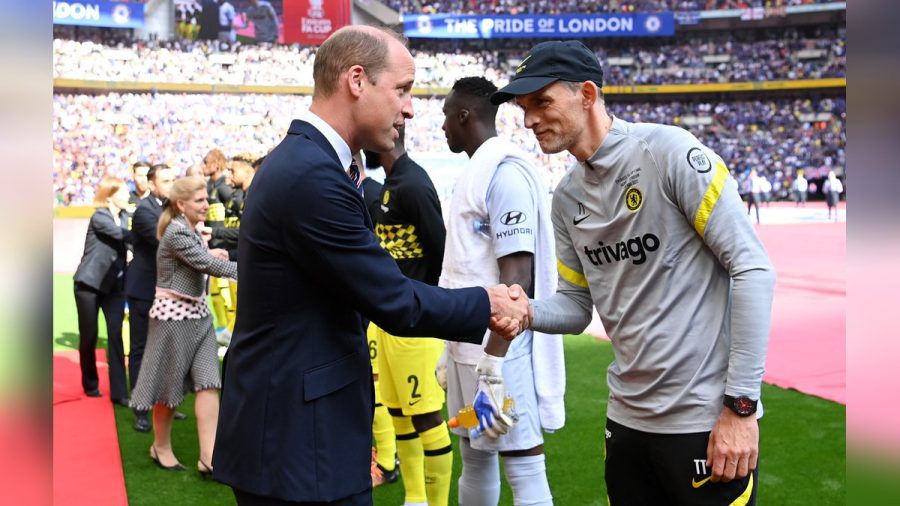 Prinz William (r.) und Thomas Tuchel beim FA-Cup-Finale im Sommer 2022 in London. (dr/spot)