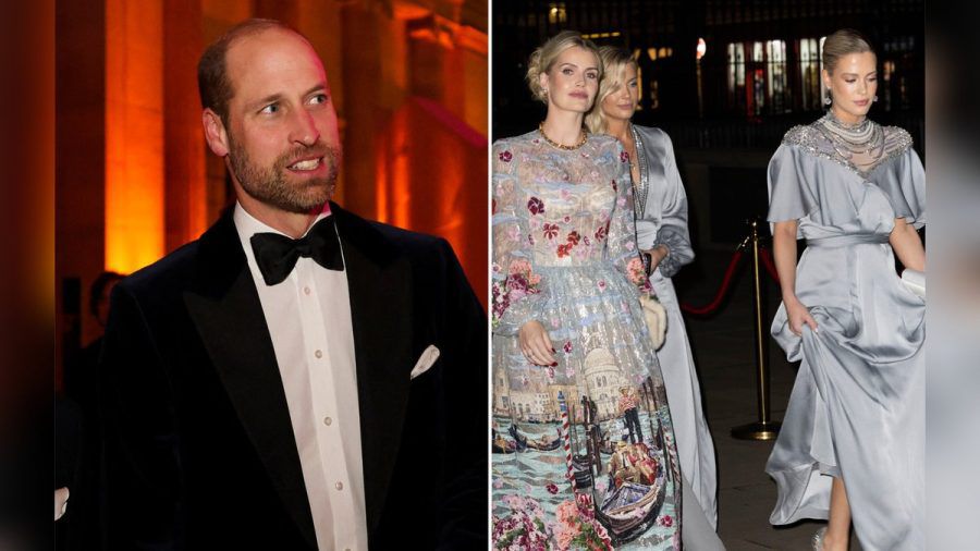 Prinz William besuchte mit Lady Kitty Spencer (l.), Lady Eliza Spencer und Lady Amelia Spencer eine Award-Verleihung. (paf/spot)