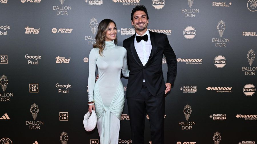 Mats Hummels und Nicola Cavanis beim Ballon d'Or. (wue/spot)