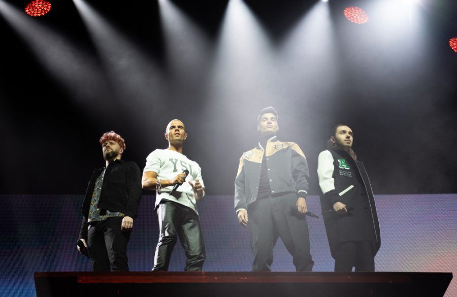 The Wanted - four-piece Siva, Jay, Nathan and Max - March 2022 Getty BangShowbiz