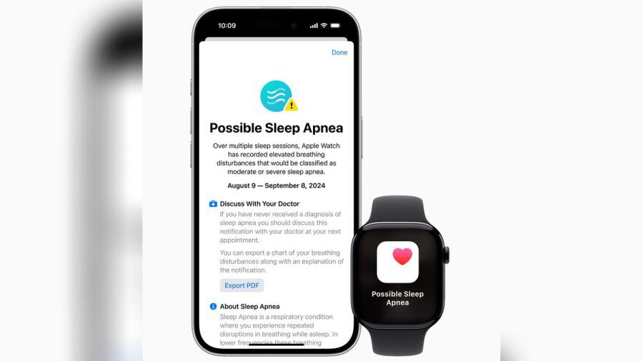 Die Apple Watch überwacht jetzt noch besser den Schlaf und warnt bei einer möglichen Schlafapnoe. (dr/spot)