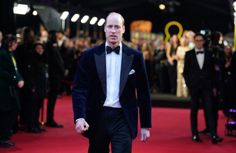 Prince William at the BAFTA Awards Feb 2024 Getty BangShowbiz