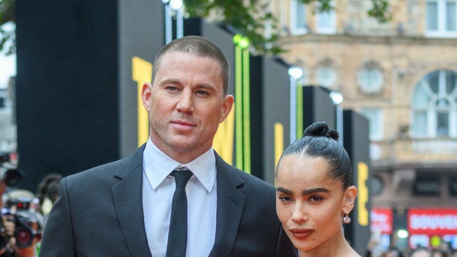 Zoë Kravitz und Channing Tatum bei einem gemeinsamen Auftritt in London. (hub/spot)