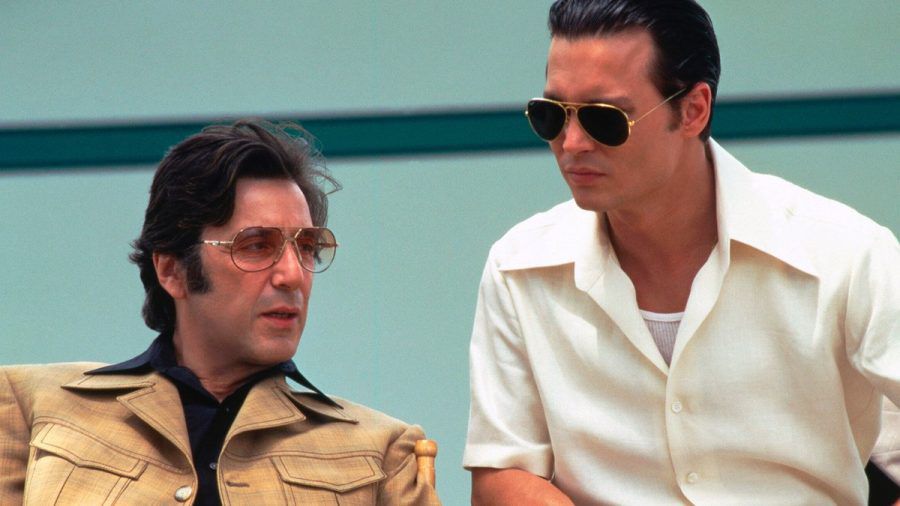 Al Pacino mit Johnny Depp 1997 im Gangster-Film "Donnie Brasco". (rho/spot)