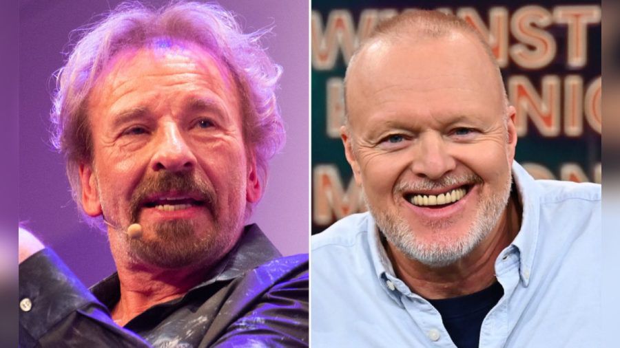 Thomas Gottschalk (l.) wird bei Stefan Raabs neuer Show zum Spielleiter. (jom/spot)