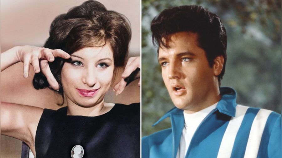 Waren leider nie zusammen auf der großen Leinwand zu sehen: Hollywood-Ikone Barbra Streisand und Elvis Presley (tj/spot)