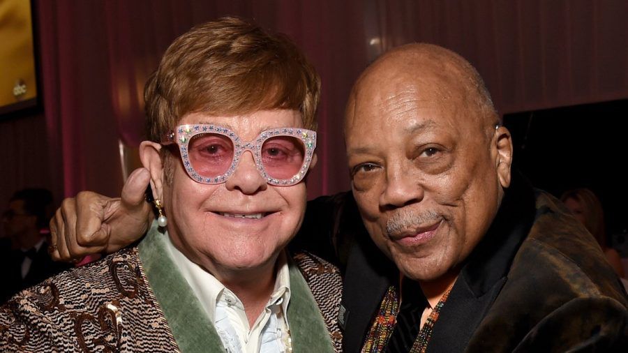 Elton John (l.) und Quincy Jones im Jahr 2019. (wue/spot)