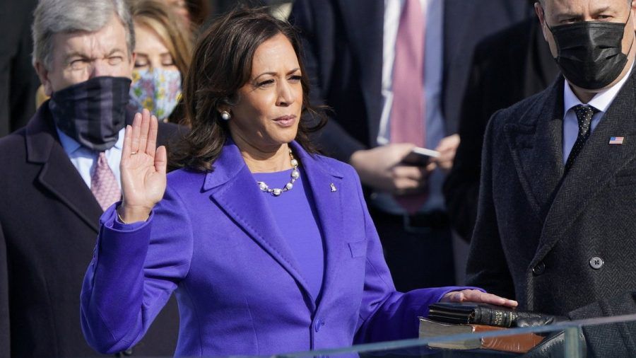 Kamala Harris im Jahr 2021 bei der Amtseinführung von Joe Biden als US-Präsidenten. (the/spot)