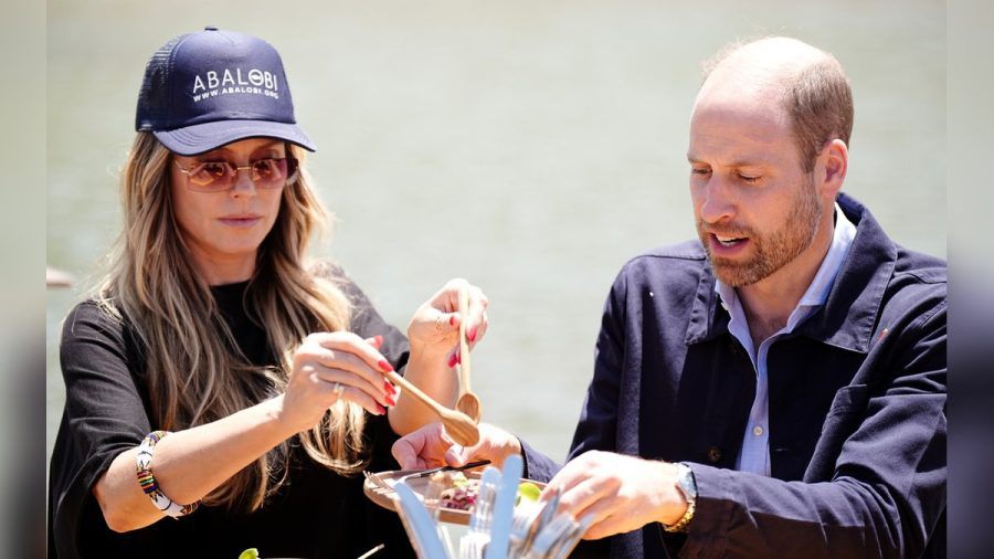 Heidi Klum und Prinz William genießen ihr Mittagessen in Kapstadt. (ncz/spot)