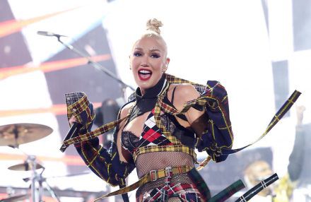 Gwen Stefani on stage at Coachella April 2024 Getty BangShowbiz