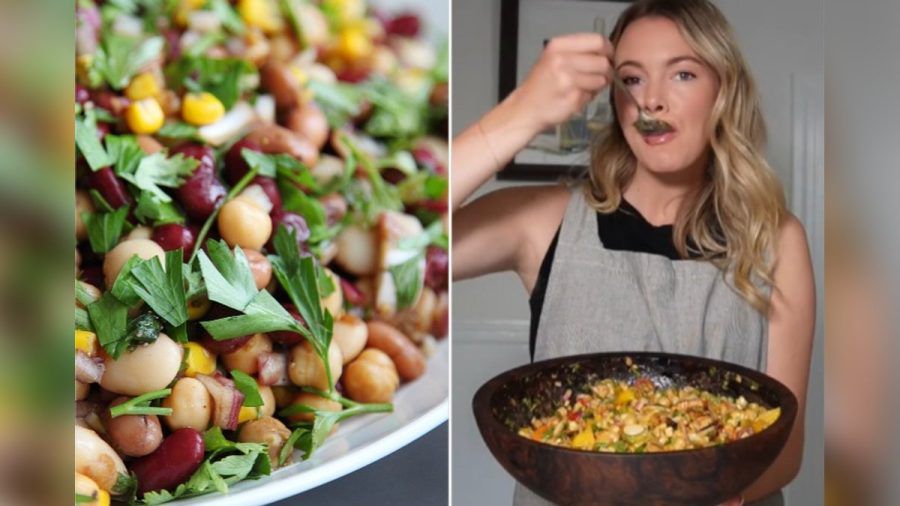 Die TikTokerin Violet Witchel (re.) hat ihre "Dense Bean Salads" populär gemacht. (ncz/spot)