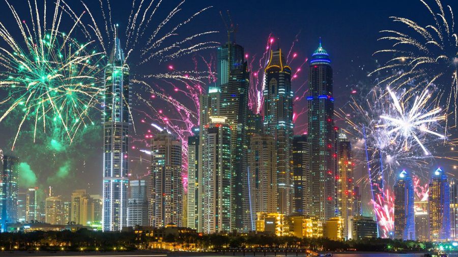 Silvester wird in Dubai groß gefeiert. (hub/spot)