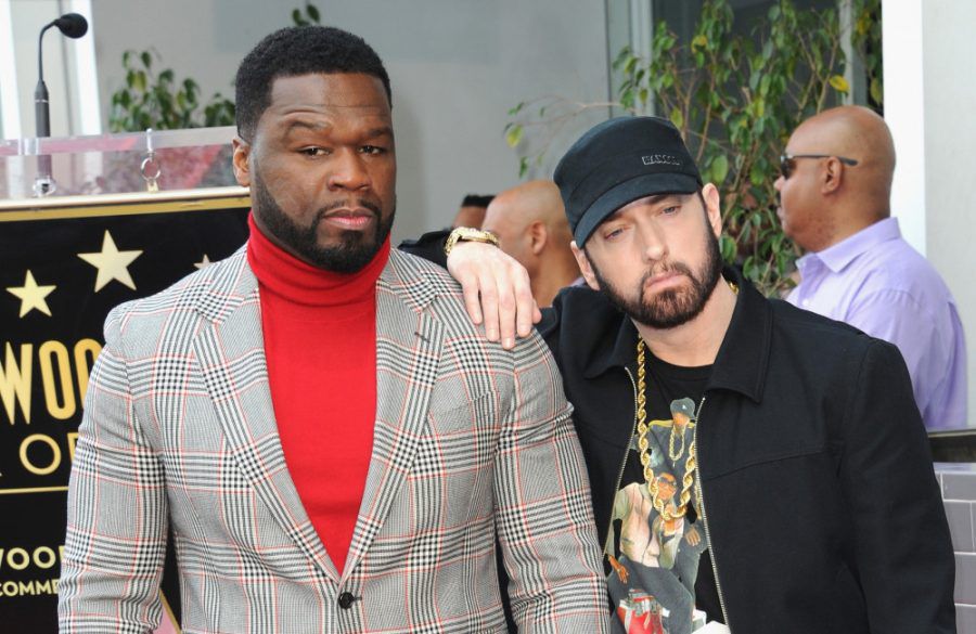 Eminem and 50 Cent - Jan 2020 - Hollywood Walk of Fame - CA - Getty BangShowbiz