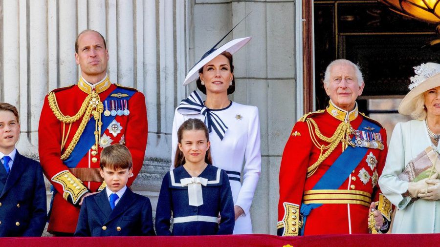 Die britischen Royals während der "Trooping the Colour"-Parade im Juni 2024. (dam/spot)