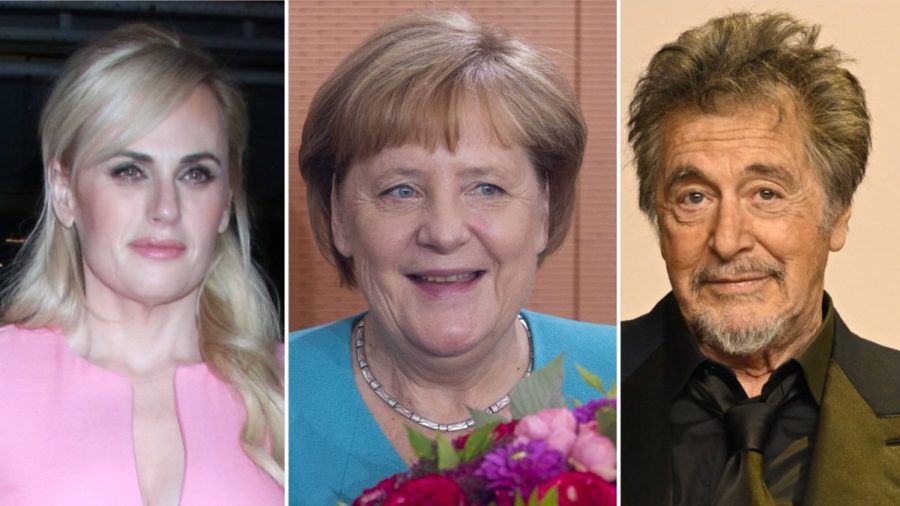 Rebel Wilson (l.), Angela Merkel und Al Pacino sind einige der bekannten Gesichter, die 2024 ihr Leben in Schriftform vorlegten. (ae/spot)