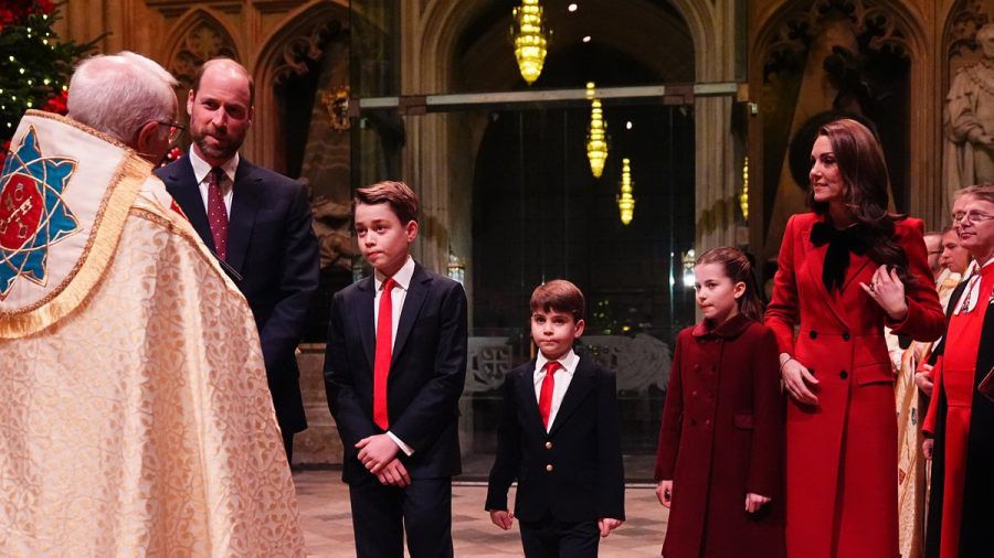 Prinz William und Prinzessin Kate beim Weihnachtsgottesdienst in der Westminster Abbey. (hub/spot)