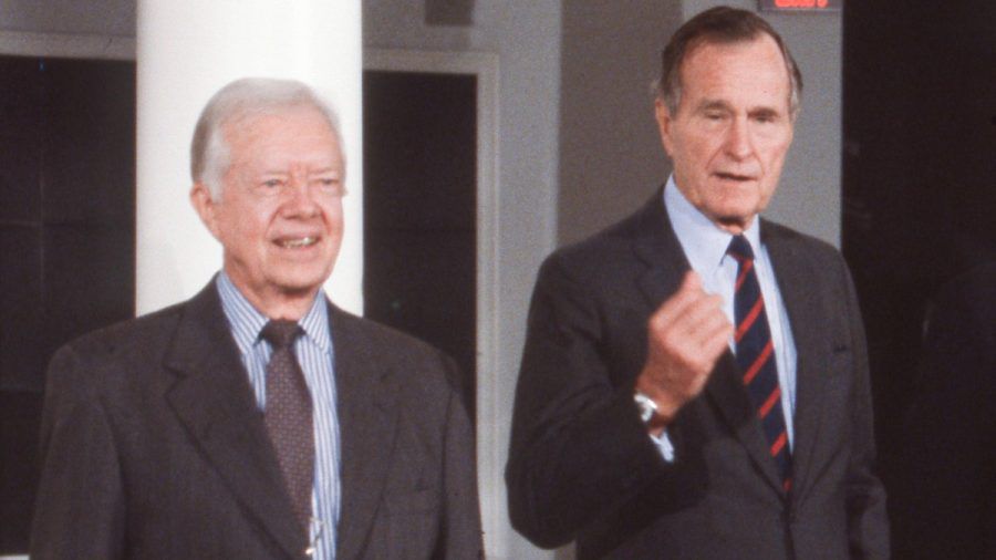 Die US-Präsidenten Jimmy Carter und George H.W. Bush wurden 100 und 94 Jahre alt. (the/spot)