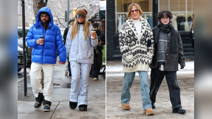 Heidi Klum und Tom Kaulitz sowie Jennifer Lopez und ihr Kind Emme verbringen ihren Winterurlaub in Aspen. (the/spot)