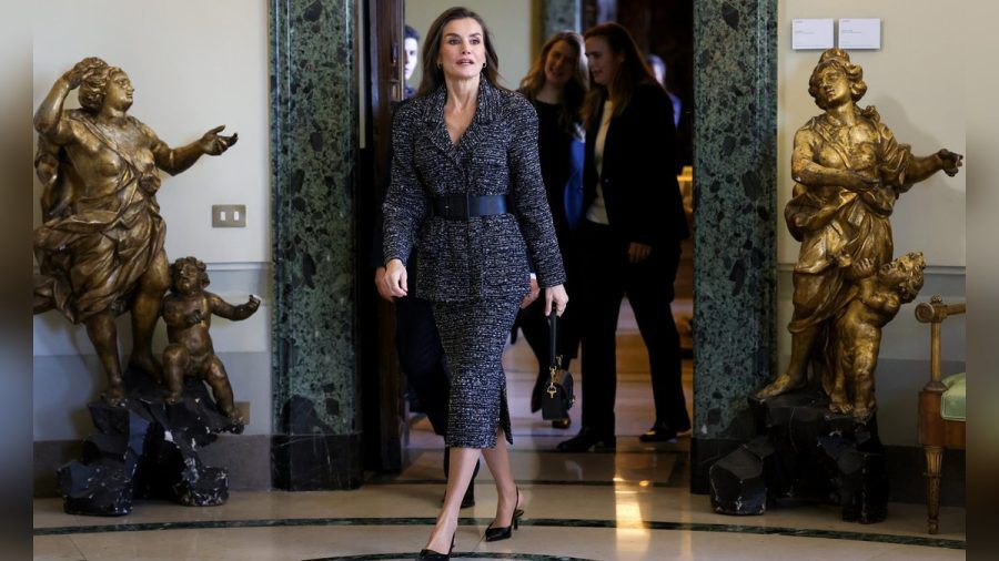 Letizia von Spanien bei ihrem Auftritt in Rom. (hub/spot)