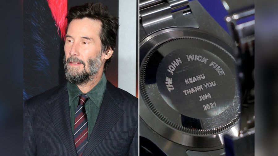 Keanu Reeves und seine spezielle "John Wick"-Rolex. (dr/spot)