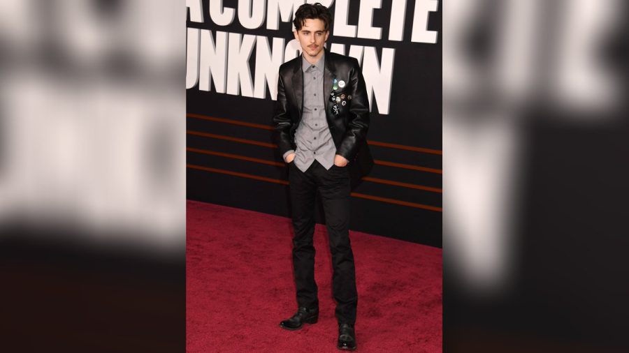 Timothée Chalamet bei der Premiere von "Like A Complete Unknown". (ym/spot)