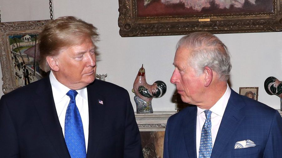 Kennen sich bereits vom Staatsbesuch aus dem Jahr 2019: Donald Trump (l.) und König Charles III., damals noch Prinz. (dr/spot)