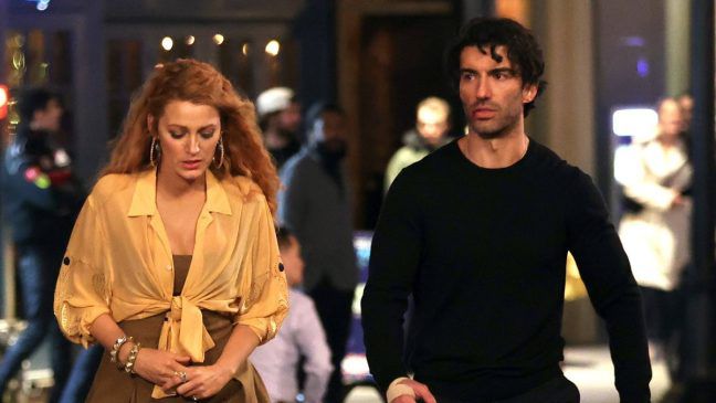 Blake Lively und Justin Baldoni am Set von "Nur noch ein einziges Mal". (ncz/spot)