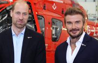 Prinz William und David Beckham bei einem gemeinsamen Event im Oktober 2024 bei London. (lau/spot)