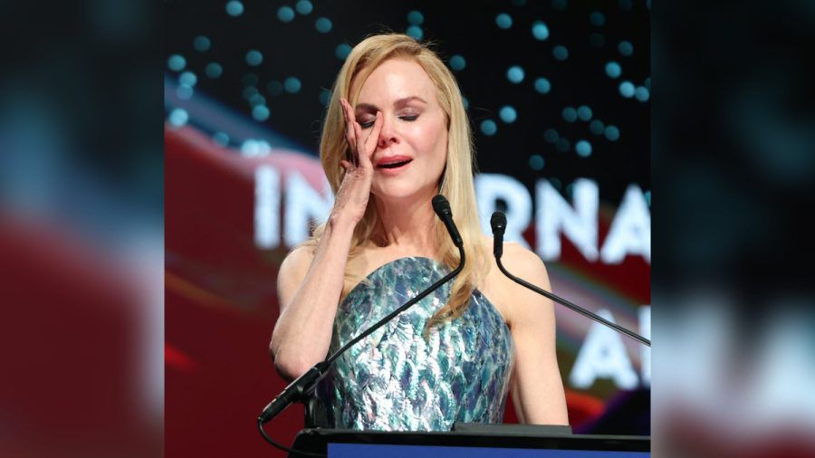 Nicole Kidman zeigte sich emotional auf der Bühne. (jom/spot)