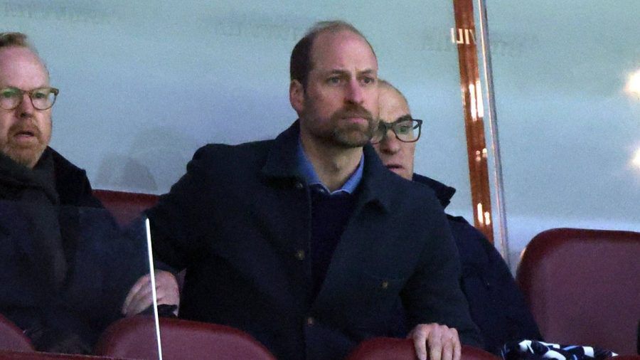 Prinz William beim Spiel seines Lieblingsvereins Aston Villa. (obr/wue/spot)