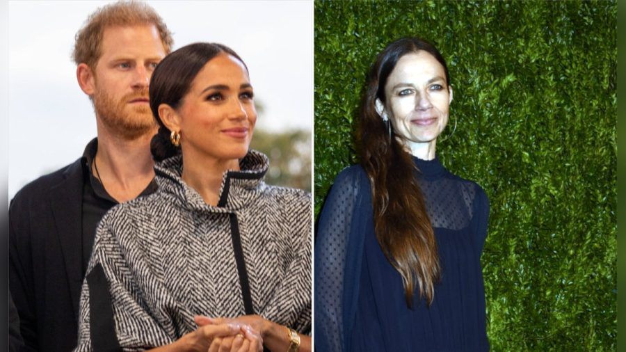 Justine Bateman (re.) übt Kritik an Herzogin Meghan und Prinz Harry. (jom/spot)