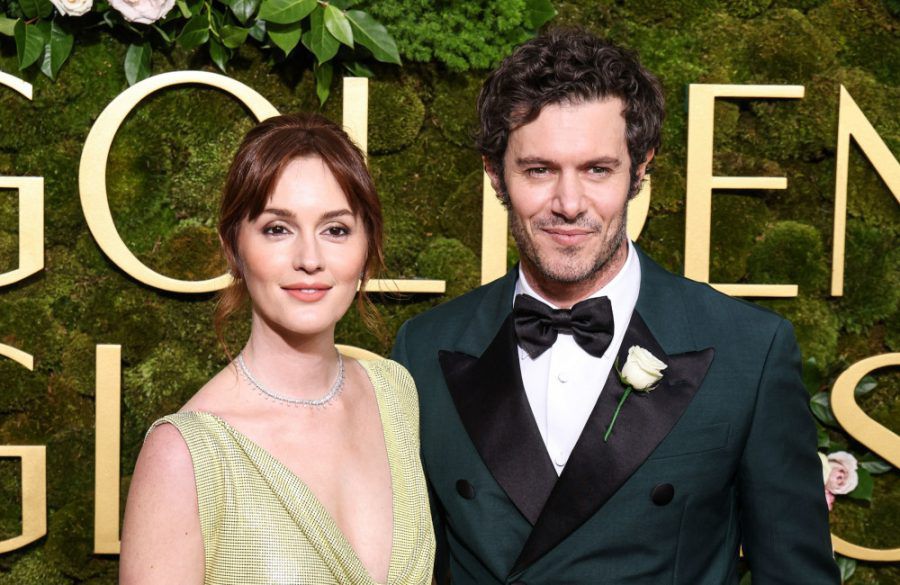 Adam Brody and Leighton Meester at Golden Globe Awards January 2025 Avalon BangShowbiz