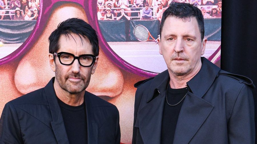 Trent Reznor (l.) und Atticus Ross von der Rockband Nine Inch Nails bei der Los-Angeles-Premiere von Amazon MGM Studios' "Challengers" im April 2024 im Westwood Village Theater. (lau/spot)