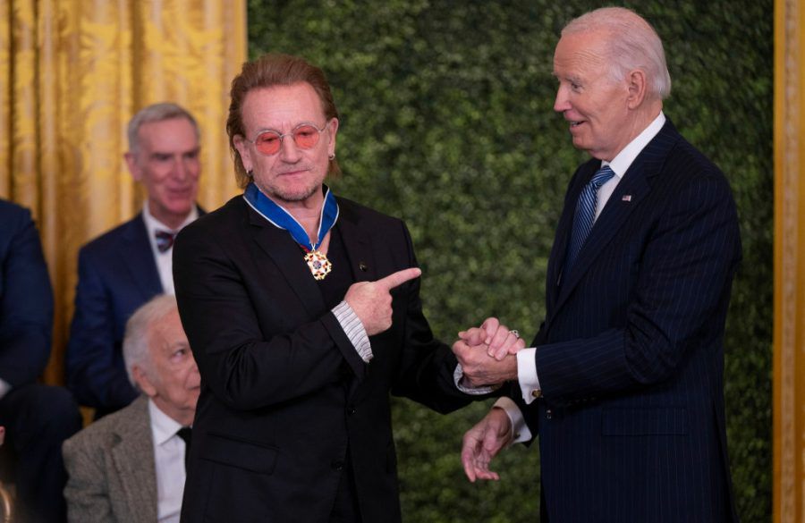 Bono receives Presidential Medal of Freedom from Joe Biden - January 2025 - Avalon BangShowbiz