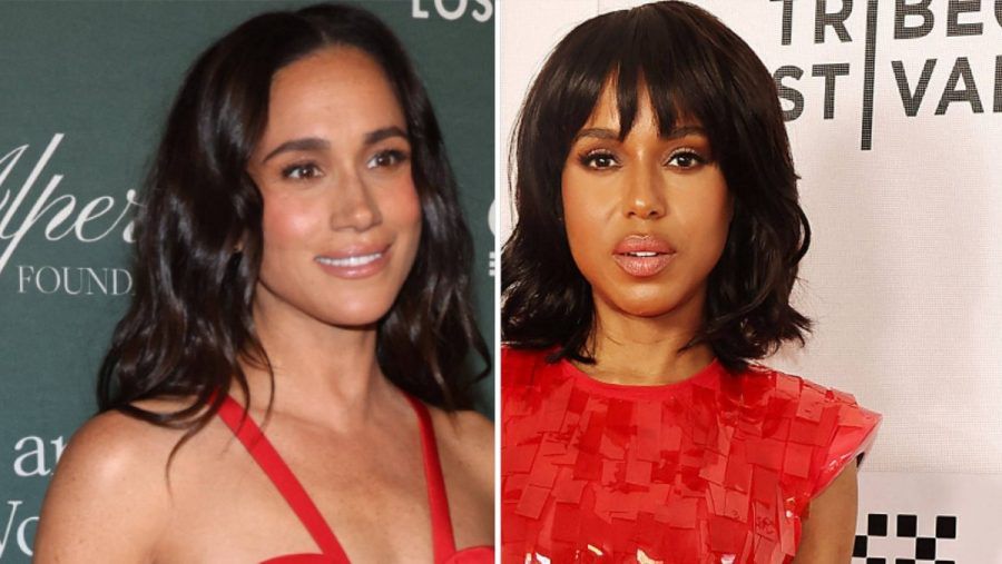 Herzogin Meghan (l.) verbindet mit Kerry Washington wohl mehr als der modische Geschmack. Sie durfte an deren Geburtstagsfeier teilnehmen. (ae/spot)