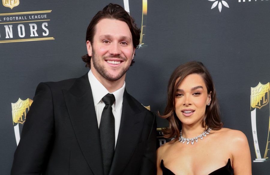 Josh Allen and Hailee Steinfeld - 14th Annual NFL Honors - Arrivals - Getty BangShowbiz