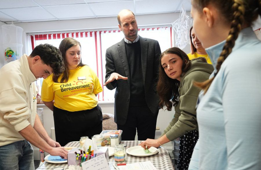 Prince William visits Child Bereavement UK February 2025 Avalon BangShowbiz