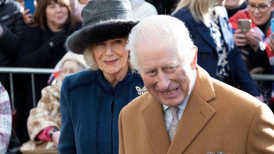 Königin Camilla und König Charles III. in Middlesbrough. (wue/spot)