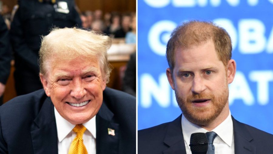 Prinz Harry (r.) hat laut Donald Trump an anderer Stelle "genug Probleme". (wue/spot)